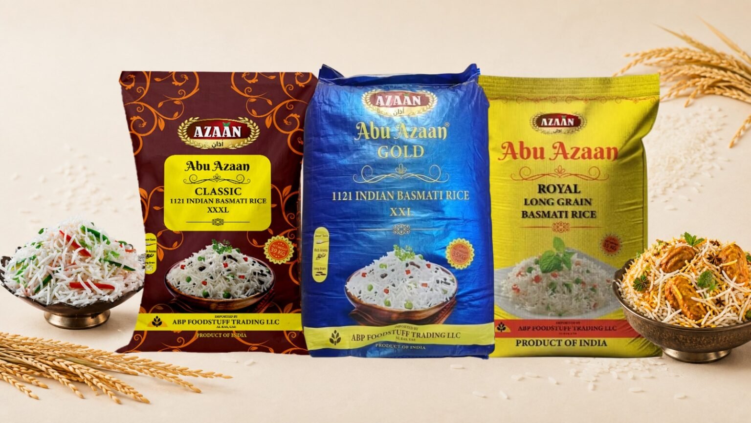 Basmati rice grains